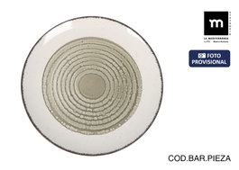 Inde Plato Llano 26 cm "Occhio" Colección Monaco Acabado Brillo (6 Unidades)