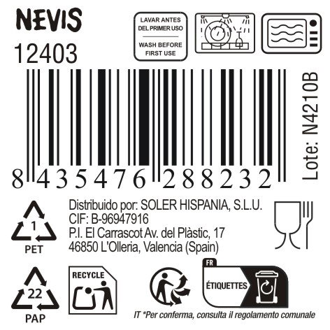 La Mediterranea Taza Jumbo 425cc Nevis