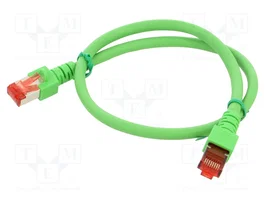 HELU Patch cord S/FTP Cat 6 RJ45 0,5m verde