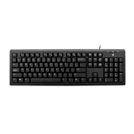 V7 Teclado USB Mecánico con Adaptador PS2 - US Negro