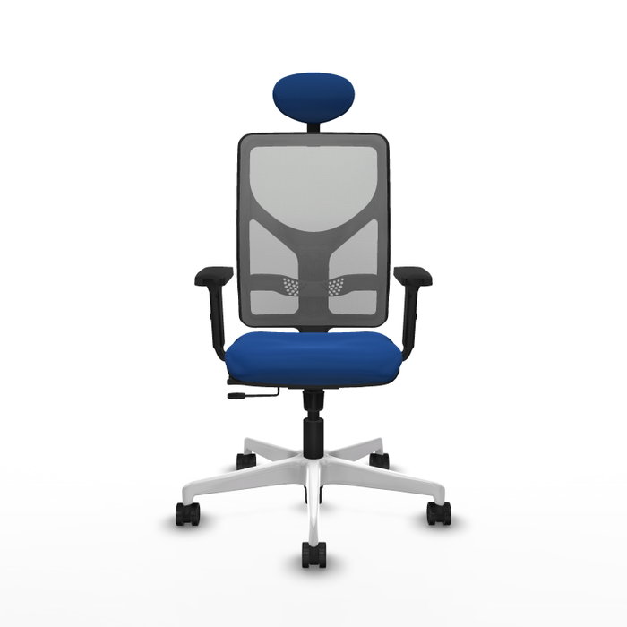 PIQUERAS Y CRESPO Silla de oficina Motilla Azul y Gris PIQUERAS Y CRESPO Silla de oficina Motilla Azul y Gris