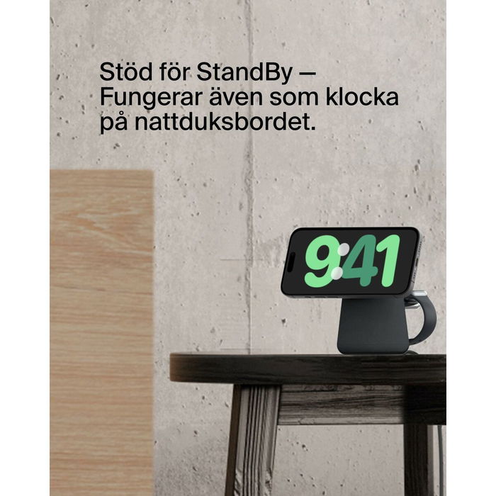 Belkin WIZ027vfH36 BOOST Charge PRO 15W Qi2 2 en 1 MagSafe Dock de Carga Rápida Belkin WIZ027vfH36 BOOST Charge PRO 15W Qi2 2 en 1 MagSafe Dock de Carga Rápida