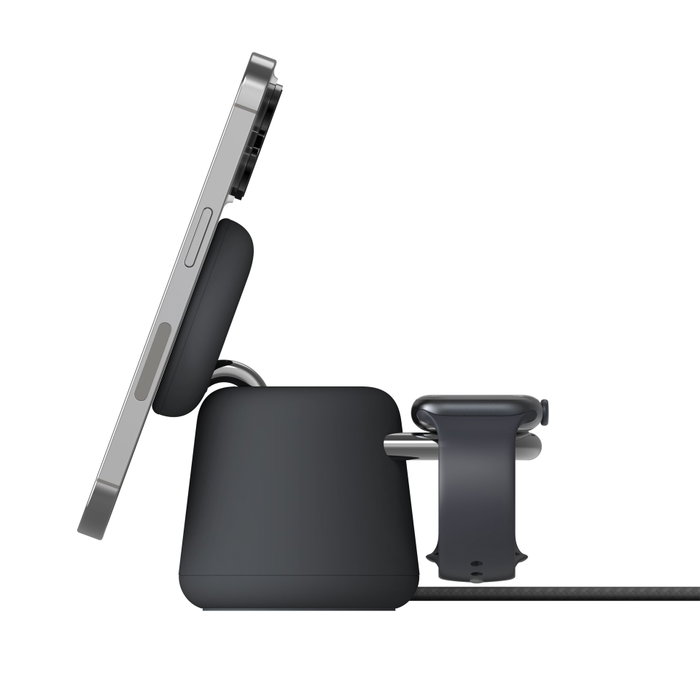 Belkin BoostCharge Pro Cargador inalámbrico 2 en 1 15W Qi2 Carbón vegetal Belkin BoostCharge Pro Cargador inalámbrico 2 en 1 15W Qi2 Carbón vegetal