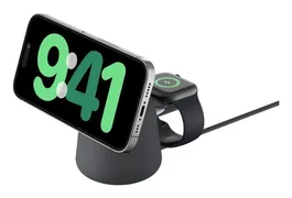 Belkin BoostCharge Pro Cargador Inalámbrico Carga Rápida para Auriculares, Smartphone y Reloj Inteligente, 1,5 m, Carbón Vegetal