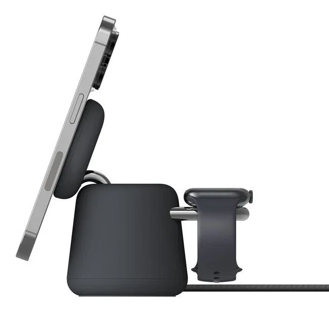 Belkin BoostCharge Pro Cargador Inalámbrico Qi2 15W de Pared - Carbón - Carga Rápida para iPhone, Smartphone y Reloj, 1.5m, Interior