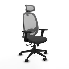 PIQUERAS Y CRESPO Silla de oficina Cilanco Gris con mecanismo Sincro/Traslack