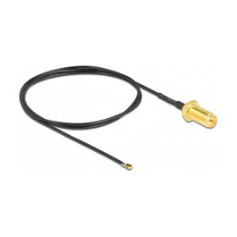 DeLOCK Cable de Antena RP-SMA Hembra a MHF 4L LK Macho 1.37, 50 cm