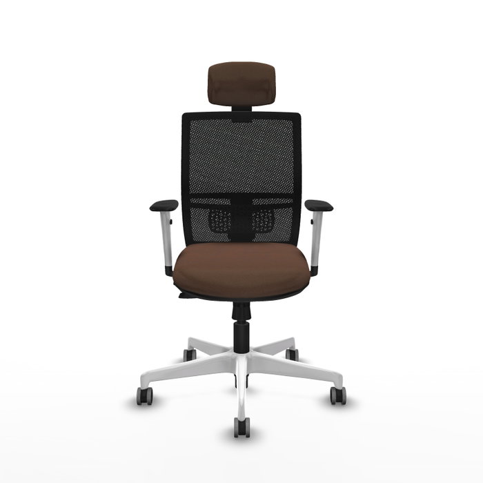 PIQUERAS Y CRESPO Silla de oficina Yunquera con mecanismo Sincro/Traslack Marrón oscuro y Negro PIQUERAS Y CRESPO Silla de oficina Yunquera con mecanismo Sincro/Traslack Marrón oscuro y Negro