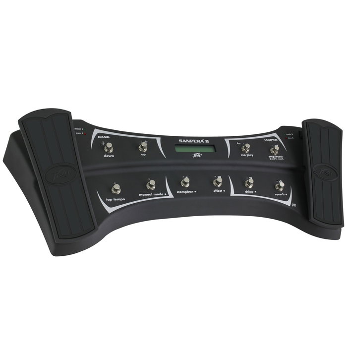 PEAVEY Sanpera II Controlador con Pedales de Expresión Dobles, Tap Tempo, Looper y Efectos en Metal Fundido