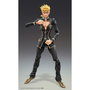 Medicos Entertainment Figura Chozo Kado Giorno Giovanna Versión Black de Jojo's Bizarre Adventure, PVC Articulada 15 cm con Base