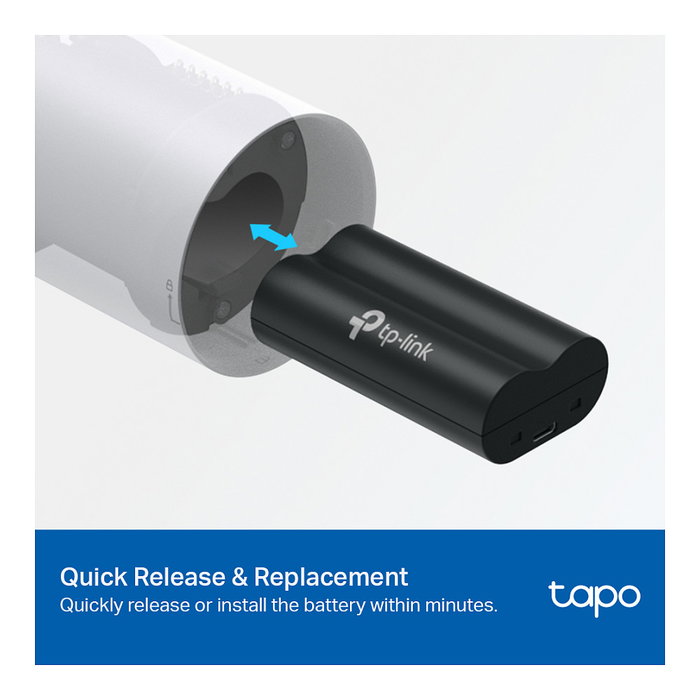 TP-Link Tapo A100 Batería Pack de 6700 mAh Litio Compatible con Tapo C420 C400 D230 Negro