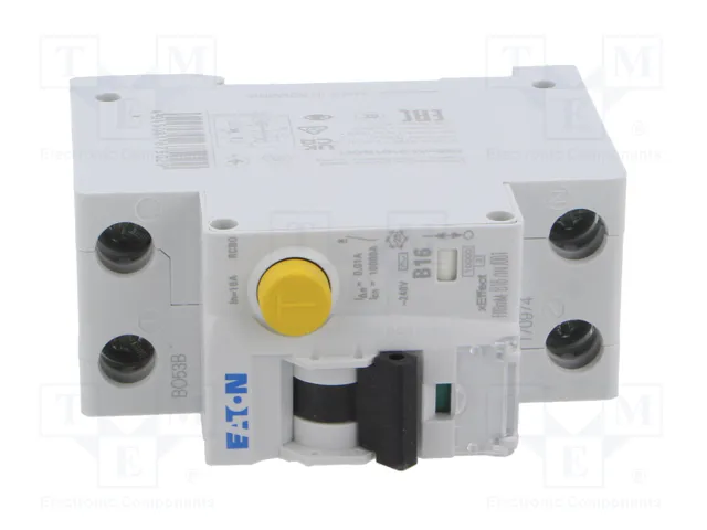 EATON ELECTRIC FRBmM RCBO 16A 10mA 1+N 240VAC