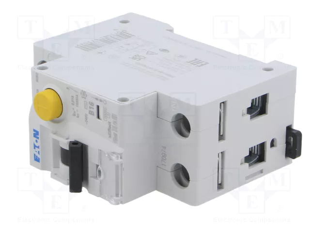 EATON ELECTRIC FRBmM RCBO 16A 10mA 1+N 240VAC