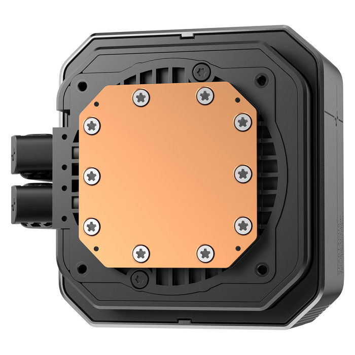 DeepCool Spartacus 420 Kit de Refrigeración Líquida AIO, Radiador 420 mm de 3 Ventiladores de 140 mm, Pantalla TFT de 3.4", Negro