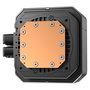 DeepCool Spartacus 420 Kit de Refrigeración Líquida AIO, Radiador 420 mm de 3 Ventiladores de 140 mm, Pantalla TFT de 3.4", Negro