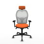 PIQUERAS Y CRESPO Silla de oficina Jorquera Naranja y Blanco