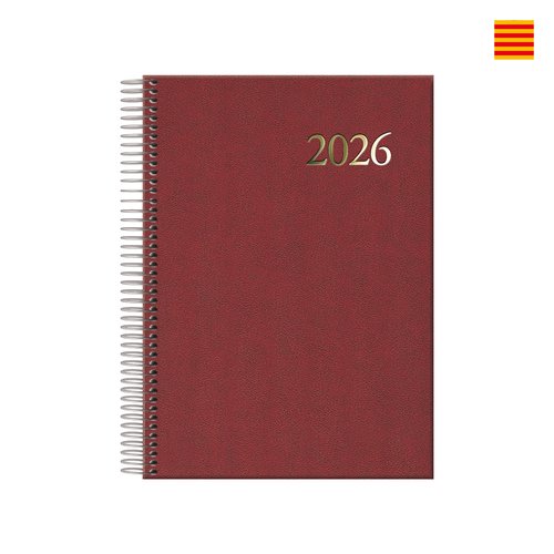 Dohe Agenda Anual Catalan Segovia Espiral Tapa Extra 140x200 Bordeus Dohe Agenda Anual Catalan Segovia Espiral Tapa Extra 140x200 Bordeus