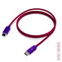 GROOVY Cable USB-C a USB-C de alto rendimiento 2,0A, 1 m, Rojo vino tinto