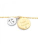 Secrecy Pulsera Happy de Plata de Ley 925 con Baño de Oro 18k y Diamante