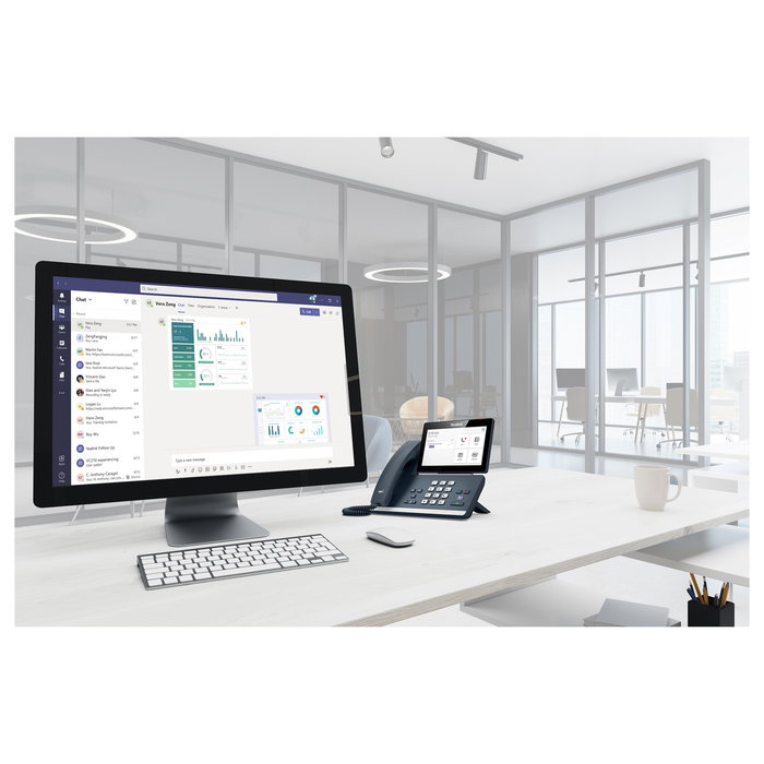 Yealink MP58-Teams Teléfono IP Microsoft Teams Edition con pantalla táctil y Android