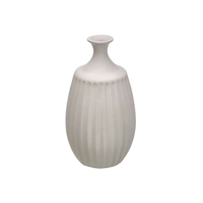 GIFTDECOR Jarrón de Cerámica Cuello Estrecho Gris 48cm