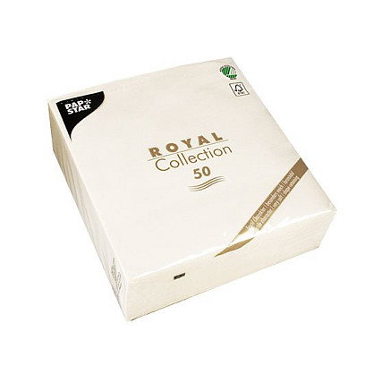 PAPSTAR Servilletas de 3 capas blancas 40,0 x 40,0 cm