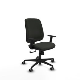 PIQUERAS Y CRESPO Silla de oficina Alares, Mecanismo Sincro, Tela Negra