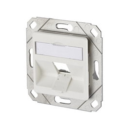 METZ CONNECT Keystone Jack de 1 Puerto, Enchufe Modular sin Montar, Blanco, Ref. 130B20D11102KE
