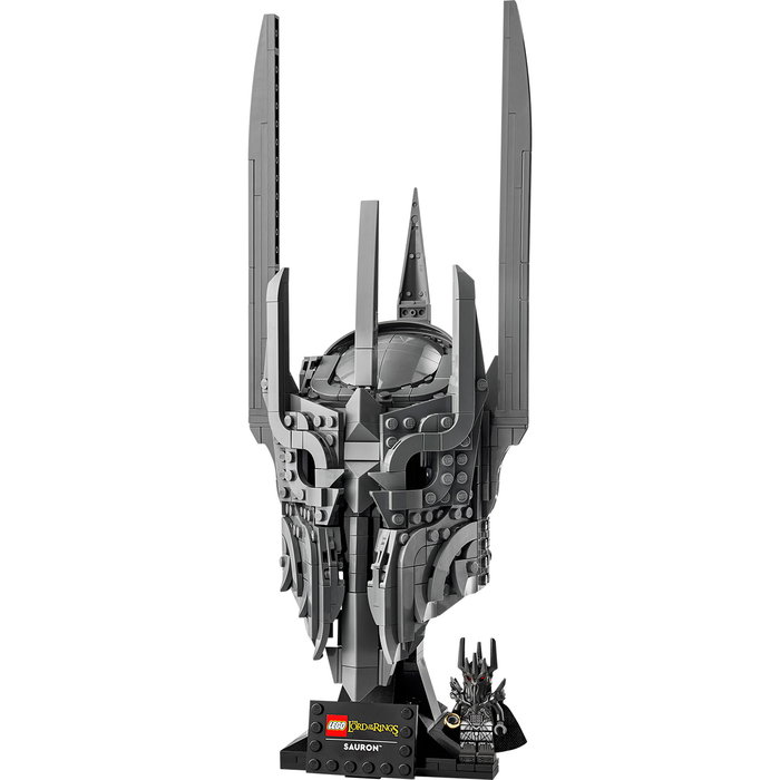 LEGO Icons El Señor de los Anillos Casco de Sauron 11373 con Base y Minifigura - Kit de Construcción para Adultos