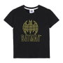 Camiseta Corta Single Jersey Punto Batman Negro 10 Años