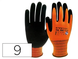 Safetop Guantes de látex Flexilatex dorso aireado Sanitized talla 9