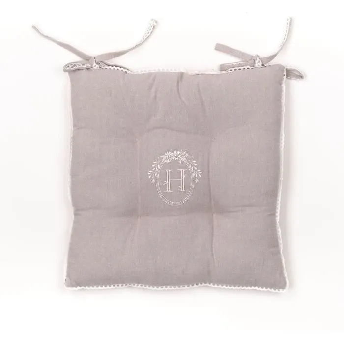 Today TOD1700240738217 Asiento acolchado - Chambray x Petite Broderie Berenice - 40 x 40 cm