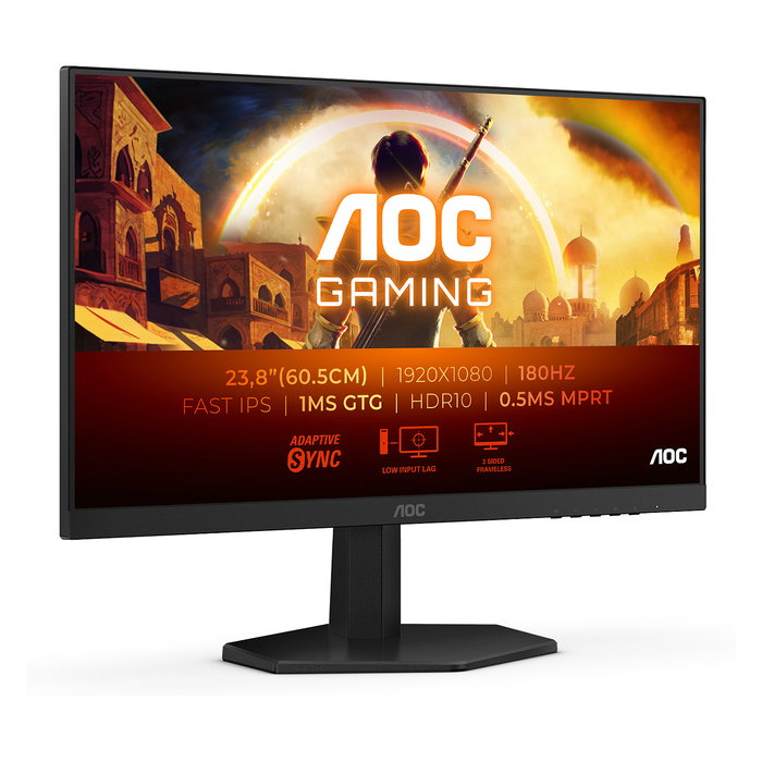 AOC 24G42E Monitor Gaming 24 Pulgadas (61 cm) Full HD 1920x1080 144Hz 1ms Panel VA HDMI DisplayPort Negro/Gris