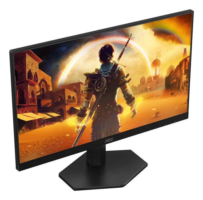 AOC Monitor Gaming 24G42E, 23.8" (60.5 cm), Full HD (1920 x 1080), Fast IPS, 180Hz, 1 ms GtG, HDR10, AdaptiveSync, Sin Marco, Negro