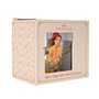 WIDDOP & CO Taza de Cristal Bella Princesas Disney con Flores Secas