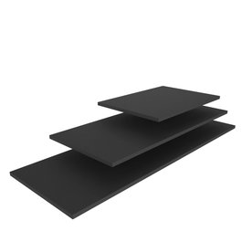 Vollrath Pujadas Cubic Estante Ancho de Madera Negro, Buffet y Exposición, 50x35 cm