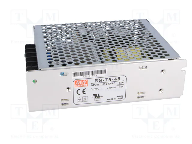 MEAN WELL RS-75-48 75W 48VDC MEAN WELL RS-75-48 75W 48VDC