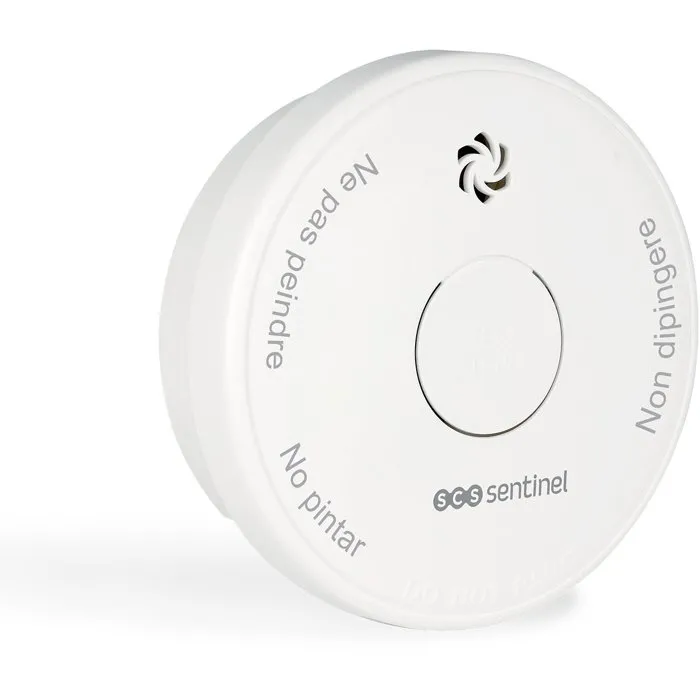 SCS Sentinel Detector de Humo SCS3701085208646 SmokeAlarm 3Y - Montaje en Techo, Batería 10 Años, Certificación CE 3 Años