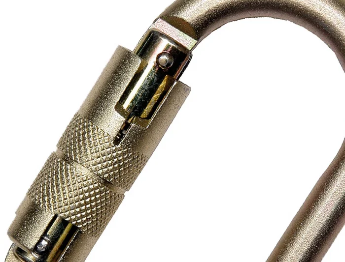 Faru Mosquetón Acero Galvanizado Automático con Virola 18 mm Resistencia 25 kn - Equipos Anticaídas