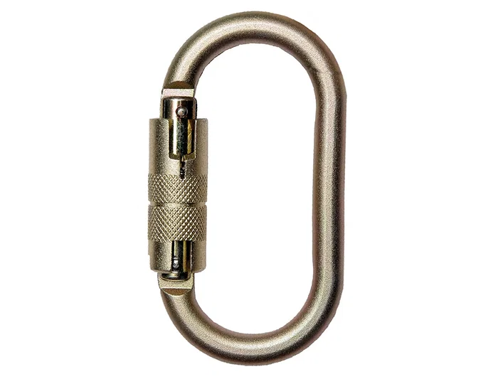 Faru Mosquetón Acero Galvanizado Automático con Virola 18 mm Resistencia 25 kn - Equipos Anticaídas