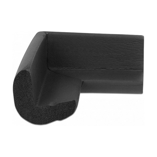 DeLOCK Protector de bordes de espuma autoadhesivo 70 x 67 x 35 mm negro