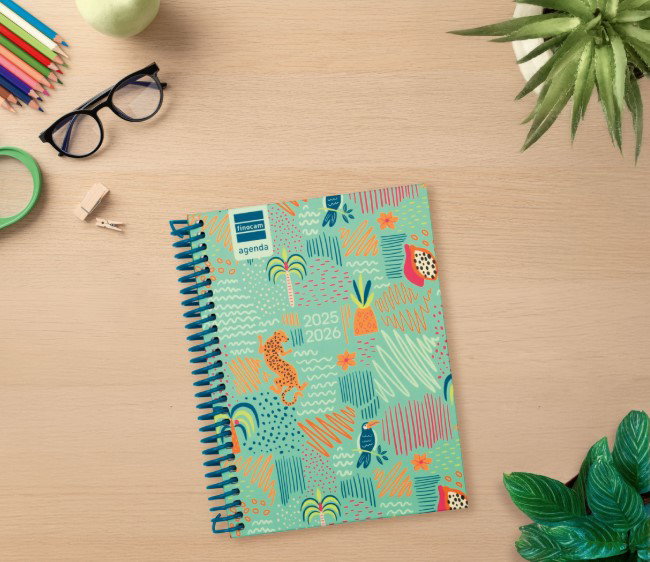 Finocam Agenda Escolar 2025-2026 Diva 8º 120x164 Semana Vista Horizontal Selva 536100626