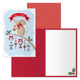 Christmas Dohe 115X170 Ardilla (Set de 6)
