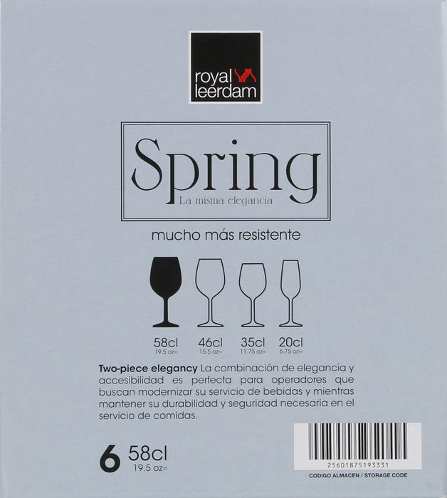 Royal Leerdam Copa Vino 58 Cl Spring (6 Unidades)