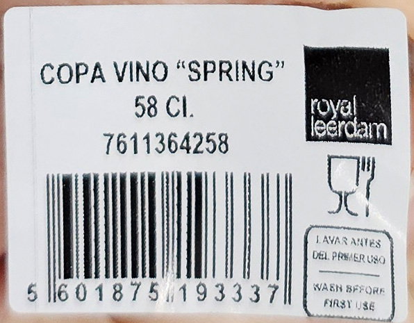 Royal Leerdam (Sp) Copa Vino 58Cl "Spring" 7x10x21 cm (6 Unidades) Royal Leerdam (Sp) Copa Vino 58Cl "Spring" 7x10x21 cm (6 Unidades)