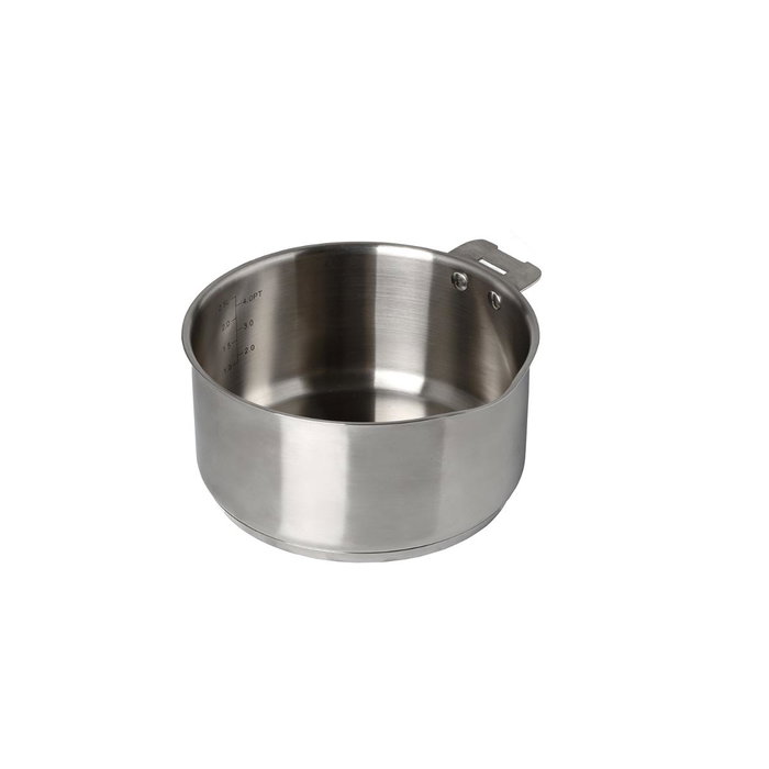 Pyrex Cazo con Tapa Infinity de 16 cm en Acero Inoxidable Pyrex Cazo con Tapa Infinity de 16 cm en Acero Inoxidable