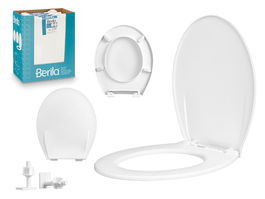 Berilo Tapa WC Blanca 40.5 x 3.5 x 35 cm (Set de 12)