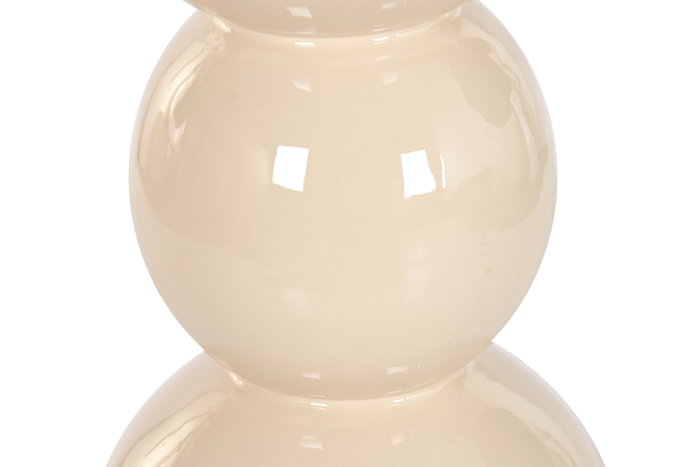 DKD Home Decor Lámpara de Pie de Hierro Bolas Seta Beige Lacado