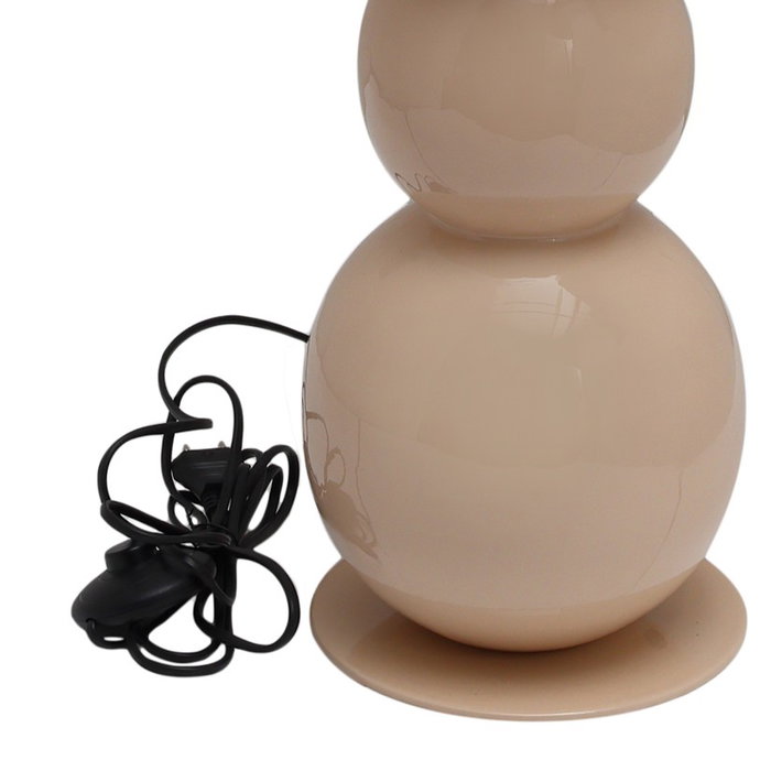 DKD Home Decor Lámpara de Pie de Hierro Bolas Seta Beige Lacado