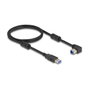 DeLOCK Cable USB 5 Gbps Tipo-A a Tipo-B 90° acodado hacia abajo 1 m